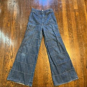 Vintage 70s patchwork bell bottoms